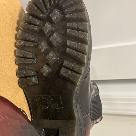 Dr. Martens Cherry Red Quad Boots 2976 Quad - Picture 3 of 7